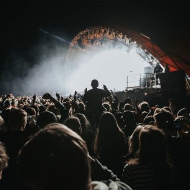 outdoor concert night